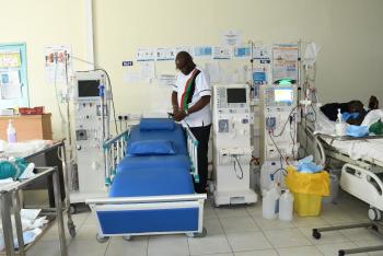 It's now systems go. The additional renal dialysis beds now fully installed, and ready to go